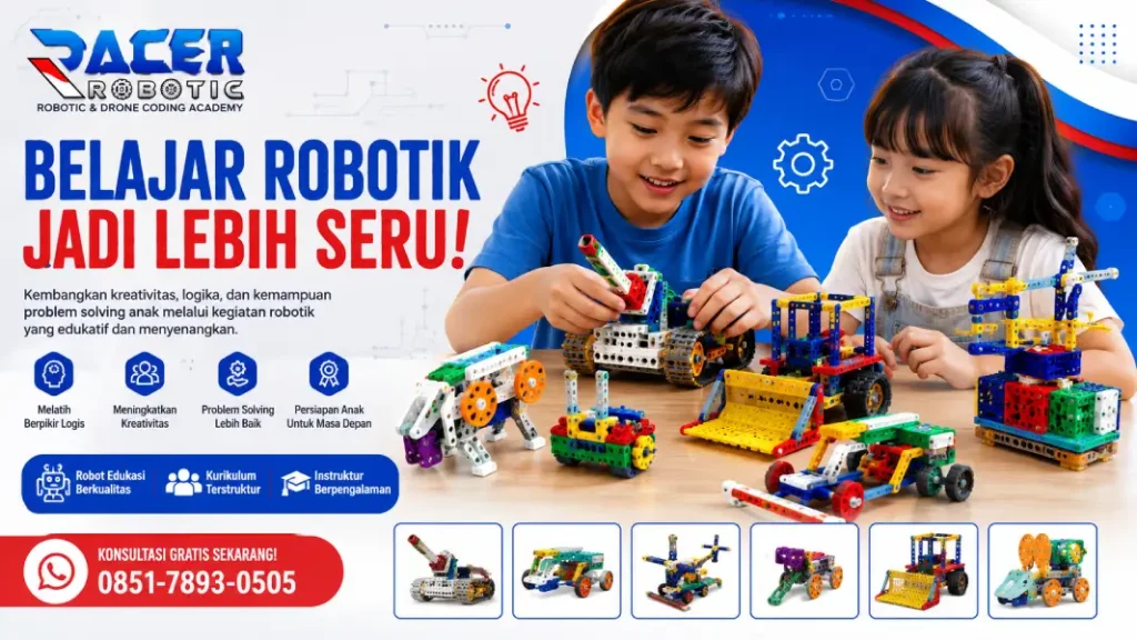 Poster Kegiatan Robotik yang Seru untuk Anak