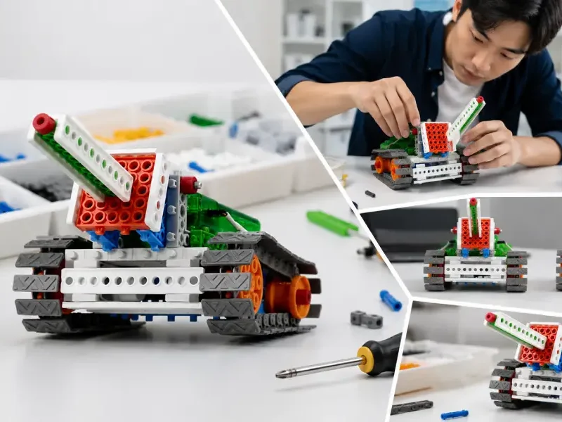cara membuat robot bergerak sederhana