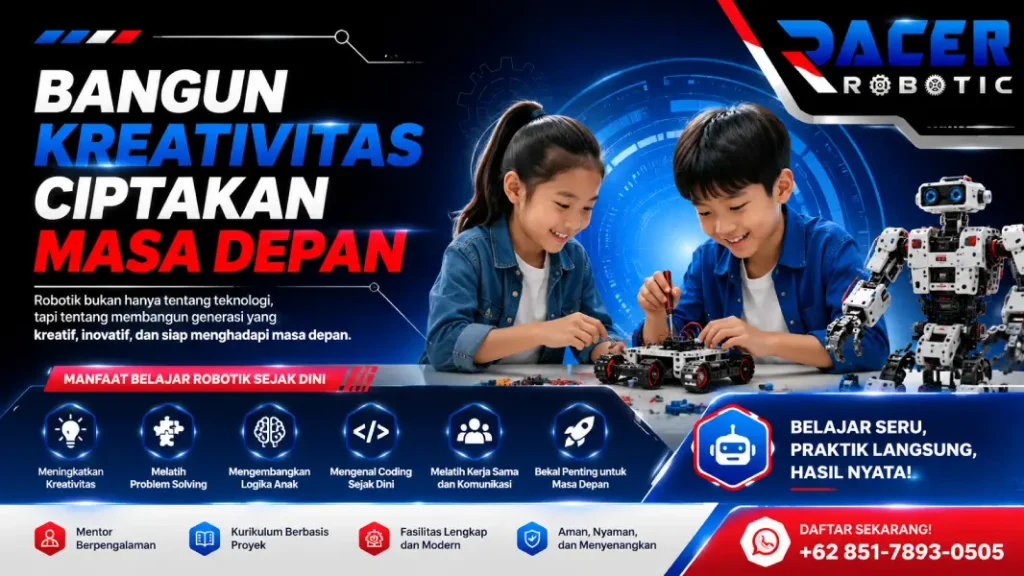 poster manfaat belajar robotik sejak dini
