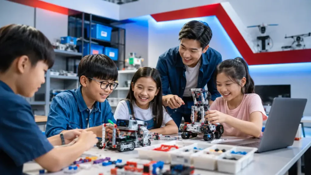 usia ideal belajar robotik